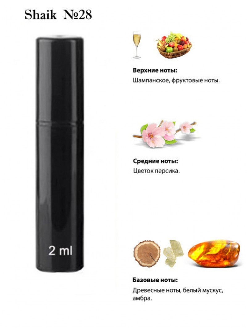 SHAIK № 28 Carolina Herrera 212 VIP Rose - 2 мл