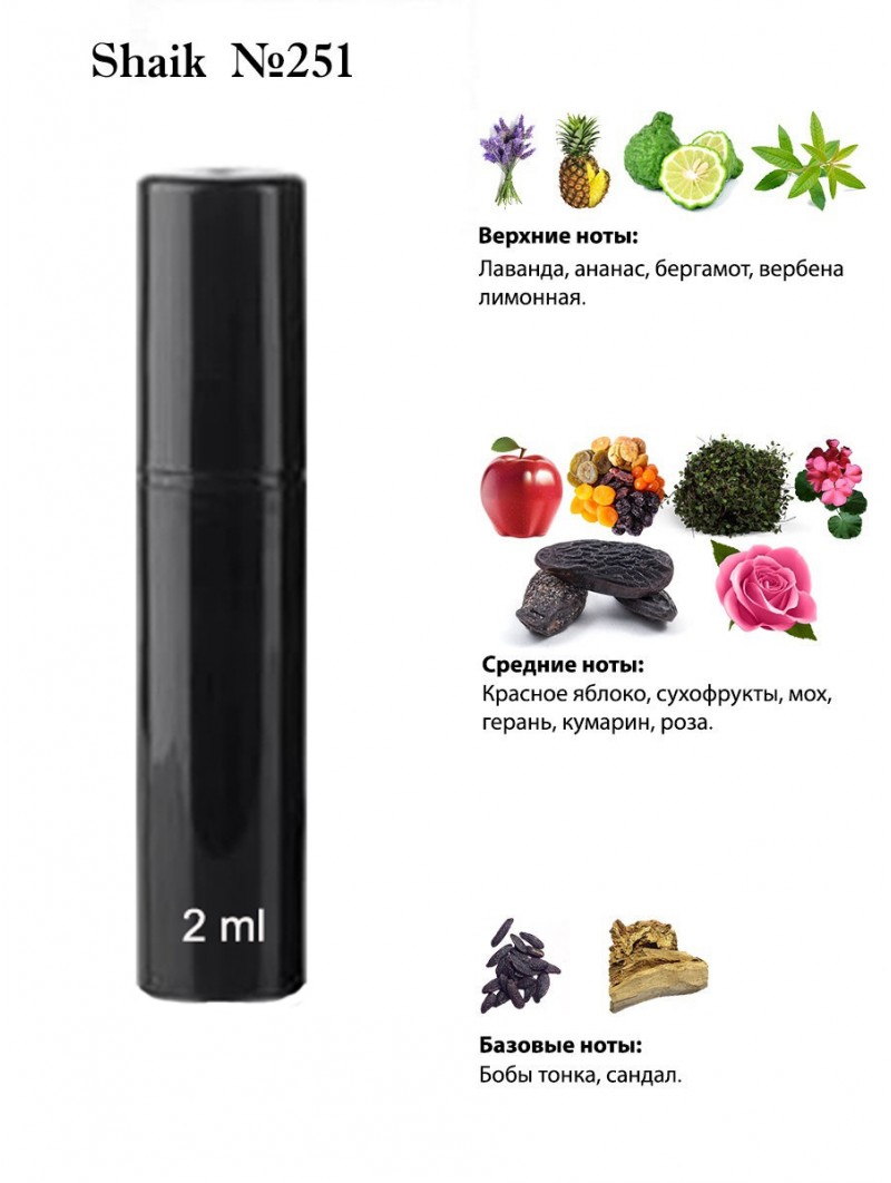 SHAIK № 251 Mont Blanc Legend - 2 мл