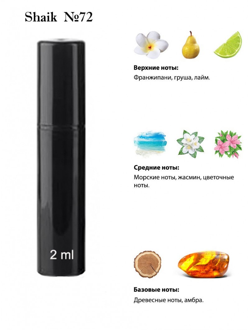 SHAIK № 72 Davidoff Cool Water Woman - 2 мл