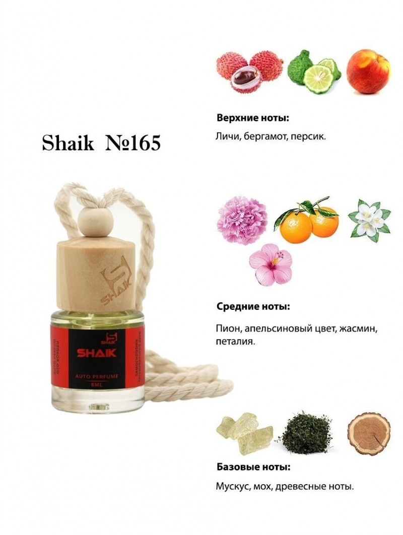 Автопарфюм Shaik  165 "Ex Nihilo Fleur Narcotique" (8мл)