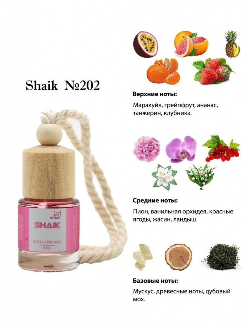 Автопарфюм Shaik  202 "Victoria's Secret Bombshell" (8мл)
