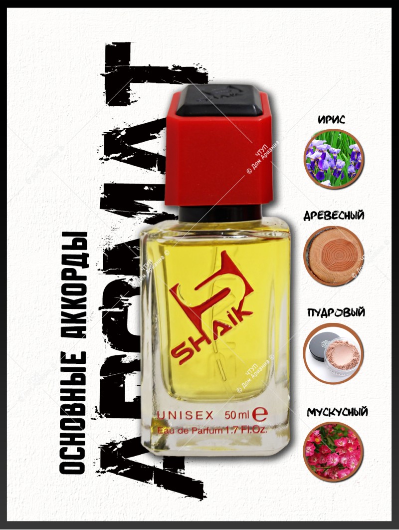 SHAIK № 477 Escentric Molecules Molecule 01 + Iris - 50 мл